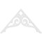 Ekena Millwork Pitch Bordeaux Architectural Grade PVC Gable Pediment, 36"W x 21"H x 1"P (14/12) GPP036X021X100BOR - alternate 4